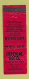 Matchbook Cover - Imperial Hotel Minneapolis MN Dixie BBQ WEAR