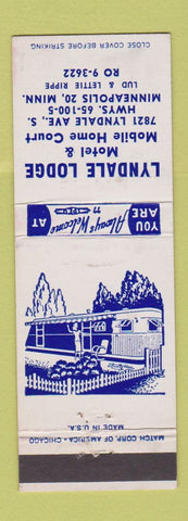 Matchbook Cover - Lyndale Lodge Motel Minneapolis MN