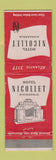 Matchbook Cover - Hotel Nicollet Minneapolis MN #1