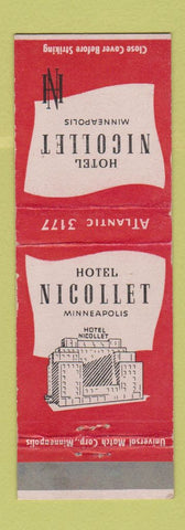 Matchbook Cover - Hotel Nicollet Minneapolis MN #1