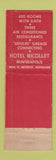 Matchbook Cover - Hotel Nicollet Minneapolis MN WEAR #2