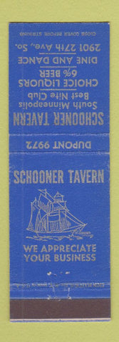 Matchbook Cover - Schooner Tavern Minneapolis MN