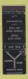 Matchbook Cover - Y Supper Club Garrison MN WORN