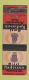 Matchbook Cover - Hotel Radisson Minneapolis MN WORN