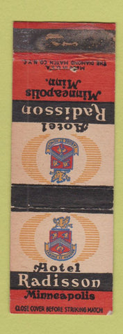 Matchbook Cover - Hotel Radisson Minneapolis MN WORN