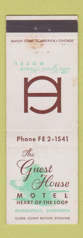 Matchbook Cover - Guest House Motel Minneapolis MN WEAR