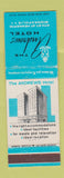 Matchbook Cover - Andrews Hotel Minneapolis MN