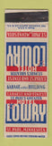 Matchbook Cover - Hotel Lowry St Paul MN WEAR