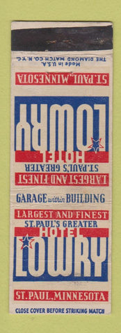 Matchbook Cover - Hotel Lowry St Paul MN WEAR