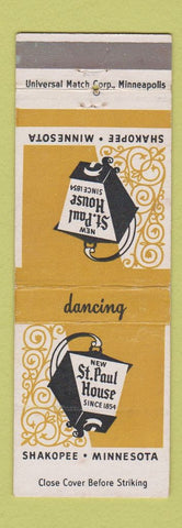 Matchbook Cover - St Paul House Shakopee MN