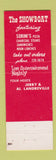 Matchbook Cover - Showbat St Paul MN