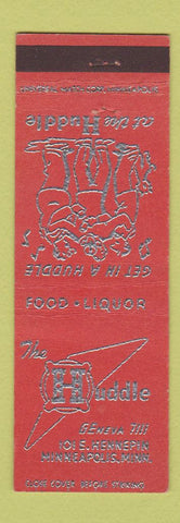 Matchbook Cover - The Huddle Minneapolis MN restaurant
