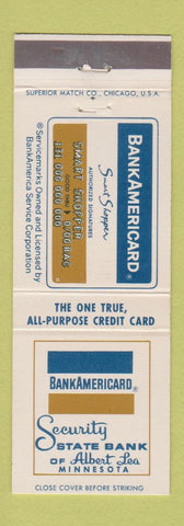 Matchbook Cover - Secuirty State Bank Albert Lea MN