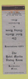 Matchbook Cover - Hotel Martin Rochester MN WEAR