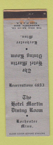 Matchbook Cover - Hotel Martin Rochester MN WEAR