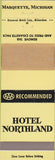 Matchbook Cover - Hotel Northland Marquette MI