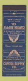 Matchbook Cover - Capitol Supply Plumbing Heating ST Paul MN