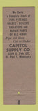 Matchbook Cover - Capitol Supply Plumbing Heating ST Paul MN