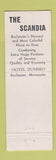 Matchbook Cover - Scandia Restaurant Rochester MN Hotel Zumbro