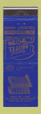 Matchbook Cover - Kleis Motel St Cloud MN