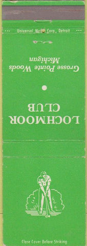 Matchbook Cover - Lochmoor Club Golf Grosse Pointe Woods MI
