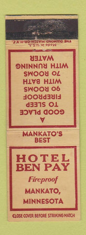 Matchbook Cover - Hotel Ben Pay Mankato MN WEAR