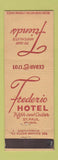 Matchbook Cover - Frederic Hotel ST Paul MN