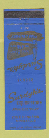 Matchbook Cover - Surdyk's Liquor Store Minneapolis MN