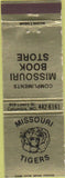 Matchbook Cover - Missouri Tigers Book Store Columbia MO