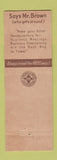 Matchbook Cover - Arnold Hotel Owatonna MN