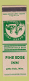 Matchbook Cover - Pine Edge Inn Little Falls MN