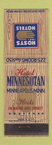 Matchbook Cover - Hotel Minnesotan Minneapolis MN