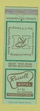 Matchbook Cover - Russell Hotel Minneapolis MN