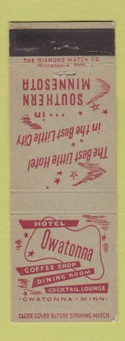 Matchbook Cover - Hotel Owatonna MN WEAR