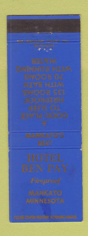 Matchbook Cover - Hotel Ben Pay Mankato MN