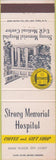 Matchbook Cover - Strong Memorial Hospital Rochester NY