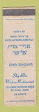 Matchbook Cover - Sky Blue Waters Restaurant St Paul MN