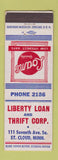 Matchbook Cover - Liberty Loan and Thrift St Cloud MN