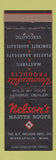 Matchbook Cover - Nelson's Master Roofs Minneapolis MN