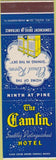 Matchbook Cover - The Camlin Hotel Seattle WA