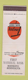 Matchbook Cover - First National Bank Mankato MN
