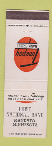 Matchbook Cover - First National Bank Mankato MN