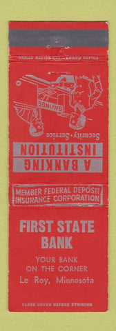 Matchbook Cover - First State Bank Le Roy MN
