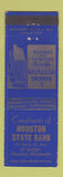 Matchbook Cover - Houston State Bank Houston MN