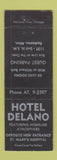 Matchbook Cover - Hotel Delano Rochester MN
