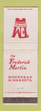 Matchbook Cover - Frederic Hotel ST Paul MN WEAR
