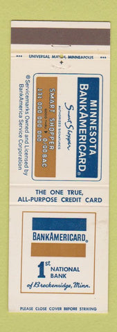 Matchbook Cover - 1st National Bank Breckenridge MN