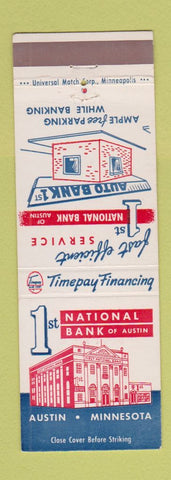 Matchbook Cover - 1st National Bank Austin MN