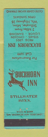 Matchbook Cover - Buckhorn Inn Stillwater MN