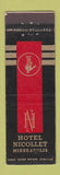 Matchbook Cover - Hotel Nicollet Minneapolis
